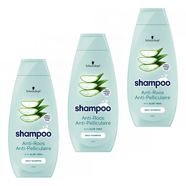 Schwarzkopf Aanbieding: 3x Schwarzkopf Anti-Roos shampoo (400 ml)  SSC01020 - 1