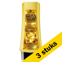 Schwarzkopf Aanbieding: 3x Schwarzkopf Gliss Kur conditioner Oil Nutritive (200 ml)  SCO00138