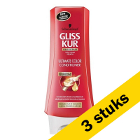 Schwarzkopf Aanbieding: 3x Schwarzkopf Gliss Kur conditioner Ultimate Color (200 ml)  SCO00139