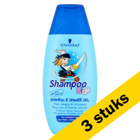 Schwarzkopf Aanbieding: 3x Schwarzkopf shampoo en douchegel Kids Boys Piraat (250 ml)  SCO00144