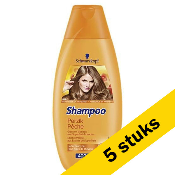 Schwarzkopf Aanbieding: 5x Schwarzkopf Perzik shampoo (400 ml)  SSC00175 - 1
