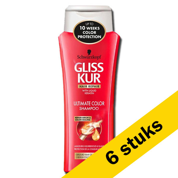 Schwarzkopf Aanbieding: 6x Schwarzkopf Gliss Kur Color Protect shampoo (250 ml)  SSC00180 - 1