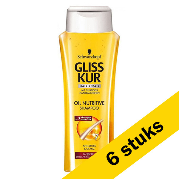 Schwarzkopf Aanbieding: 6x Schwarzkopf Gliss Kur Oil Nutritive shampoo (250 ml)  SSC00168 - 1