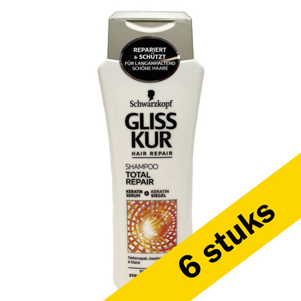 Schwarzkopf Aanbieding: 6x Schwarzkopf Gliss Kur Total Repair shampoo (250 ml)  SSC00169 - 1