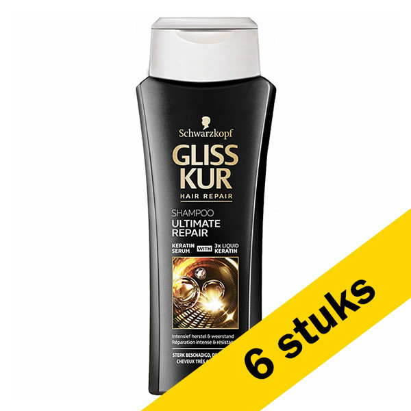 Schwarzkopf Aanbieding: 6x Schwarzkopf Gliss Kur Ultimate Repair shampoo (250 ml)  SSC00170 - 1