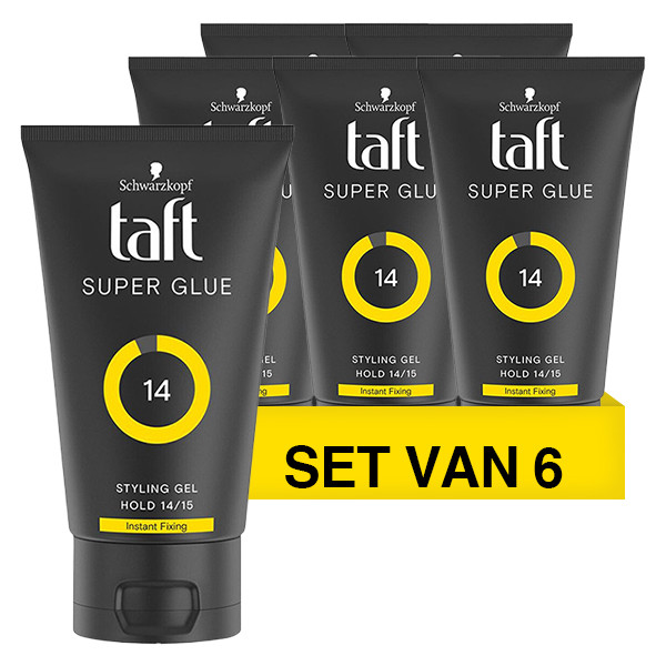 Schwarzkopf Aanbieding: 6x Schwarzkopf Taft Super Glue haargel (150 ml)  SSC00166 - 1