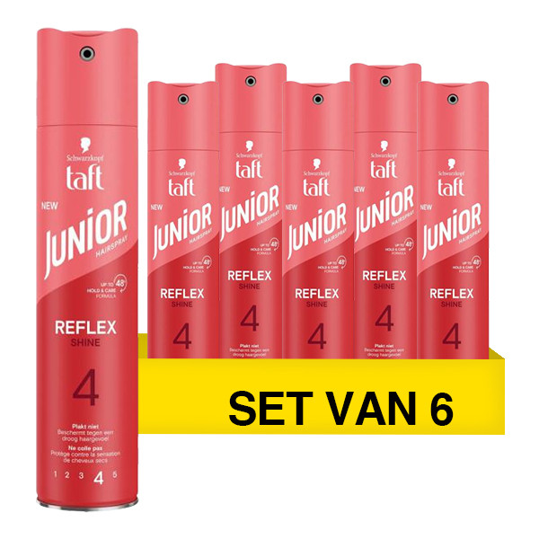 Aanbieding: Schwarzkopf Junior Reflex Shine Ultra Strong haarspray (6 stuks à 250 ml) SSC01190 - 1