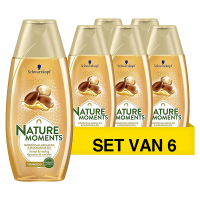 Schwarzkopf Aanbieding: Schwarzkopf Nature Moments Shampoo Argan Oil & Macadamia Oil (6 flessen - 250 ml)  SSC01110