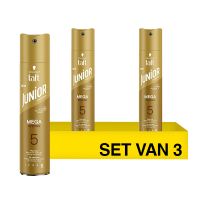 Aanbieding: Schwarzkopf Taft Junior Haarspray | Mega Strong (3 stuks à 250 ml) SSC01216