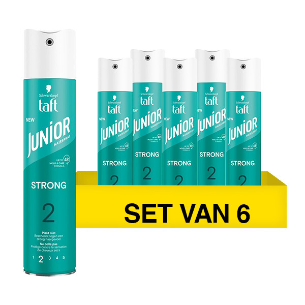 Schwarzkopf Aanbieding: Schwarzkopf Taft Junior Haarspray Strong  (6 flessen - 250 ml)  SSC01173 - 1