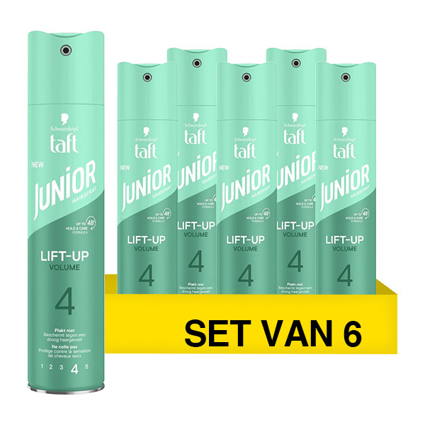 Aanbieding: Schwarzkopf Taft Junior Haarspray Ultra Lift-Up Volume (6 stuks à 250 ml) SSC01220 - 1