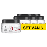 Schwarzkopf Aanbieding: Taft Styling Haargel Pot - Extreme Freezing 5 (6 x 250 ml)  SSC01067