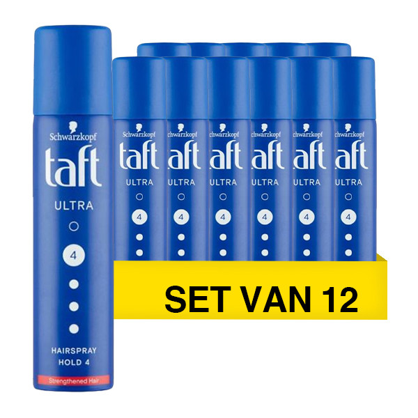 Schwarzkopf Aanbieding: Taft Ultra Strong Haarspray Mini (12 sprays - 75 ml)  SSC01160 - 1