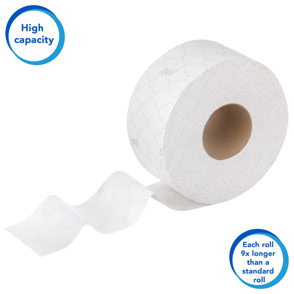 Scott Essential 2-laags Jumbo Toiletrol 8511 (6 rollen - 380 m)  SCO00062 - 4