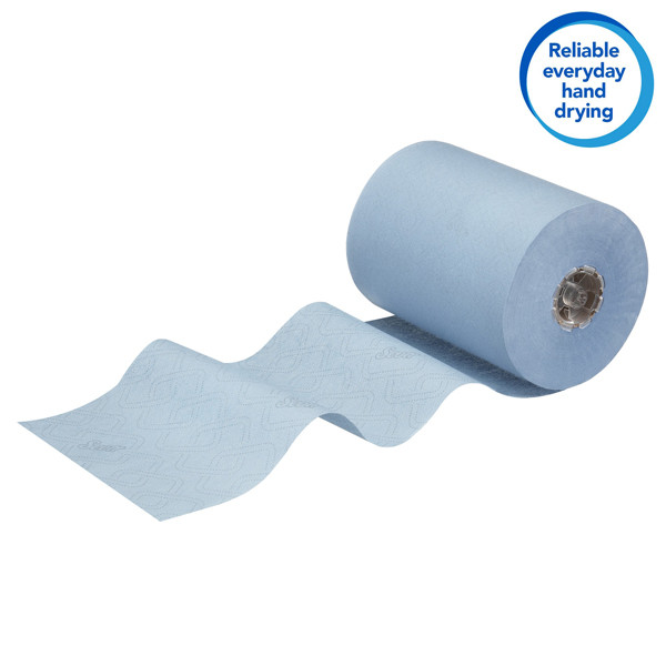 Scott Essential Slimroll handdoeken op rol 6696, Blauw (6 rollen)  SCO00049 - 3
