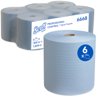 Scott Rolhanddoeken 6668, Blauw (6 rollen)  SCO00053