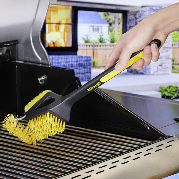 Scrub Daddy | MR. BAR-B-Q | Triple Action Grill Brush SSC01213 - 4