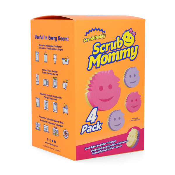Scrub Daddy | Scrub Mommy Sponzen | Roze/Paars | 4 stuks SSC00268 - 3