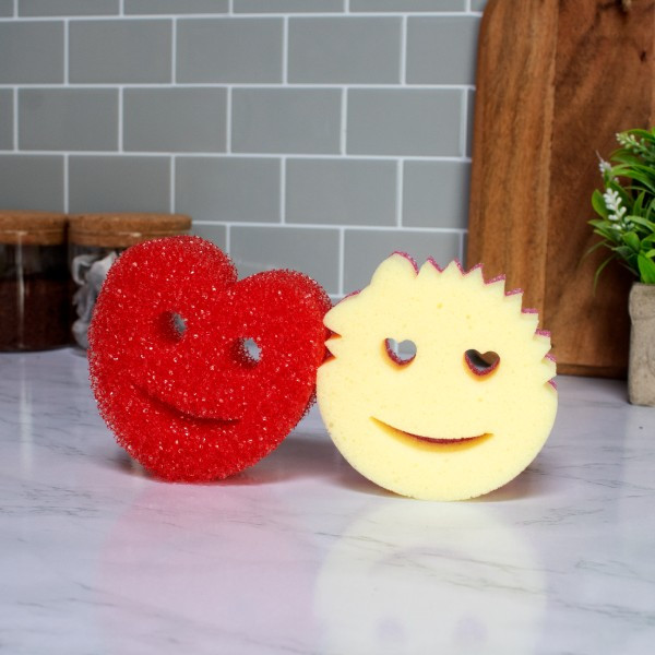 Scrub Daddy | Special Edition | Scrub Daddy/ Mommy Heart Shapes Twin Pack  SSC01027 - 3