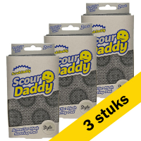 Scrub Daddy Aanbieding: 3x Scrub Daddy | Scour Daddy spons grijs Style Collection (2 stuks)  SSC00237