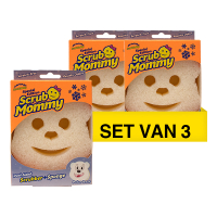 Scrub Daddy Aanbieding: 3x  Scrub Daddy | Scrub Mommy Special Edition Kerst | White Polar Bear spons  SSC01080