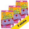 Aanbieding: 3x Scrub Daddy | Scrub Mommy spons paars