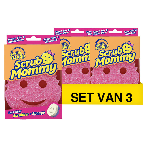 Scrub Daddy Aanbieding: 3x Scrub Daddy | Scrub Mommy spons roze  SSC00240 - 1
