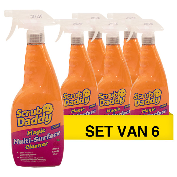 Scrub Daddy Aanbieding: Scrub Daddy | Cherry Allesreiniger Spray (6 flessen - 750 ml)  SSC01162 - 1