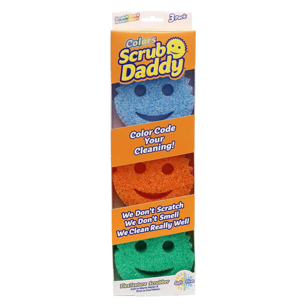 Scrub Daddy Colors | spons drie kleuren (3 stuks)  SSC00211 - 1