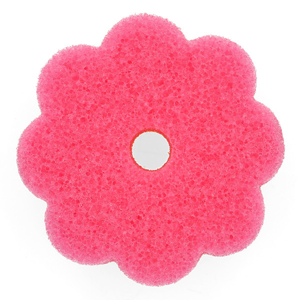 Scrub Spons Geel & Roze | 123schoon huismerk | 100 Ø x 40 mm SDR07387 - 2