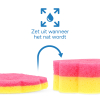 Scrub Spons Geel & Roze | 123schoon huismerk | 100 Ø x 40 mm SDR07387 - 3