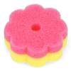 Scrub Spons Geel & Roze | 123schoon huismerk | 100 Ø x 40 mm SDR07387 - 1