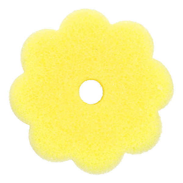 Scrub Spons Geel | 123schoon huismerk | 100 Ø x 40 mm SDR07386 - 2