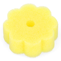 Scrub Spons Geel | 123schoon huismerk | 100 Ø x 40 mm SDR07386