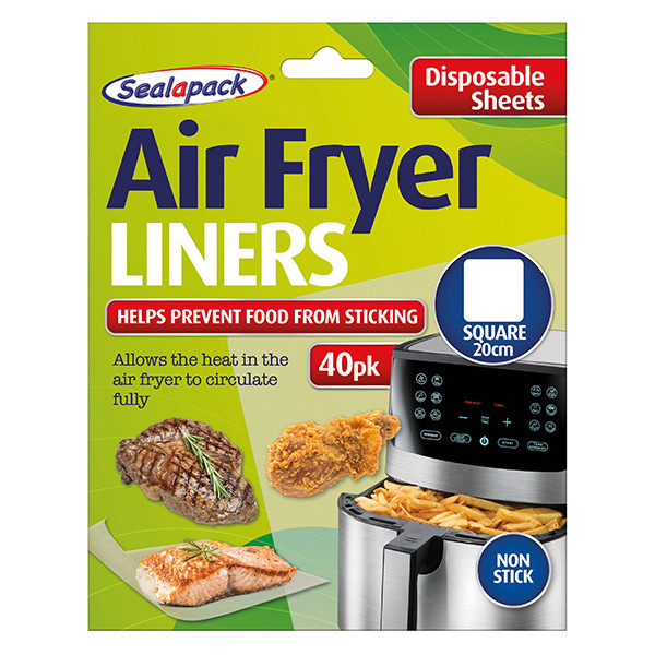 Sealapack Wegwerp Airfryer Bakvellen Vierkant (20 cm - 40 stuks)  SSE00033 - 1