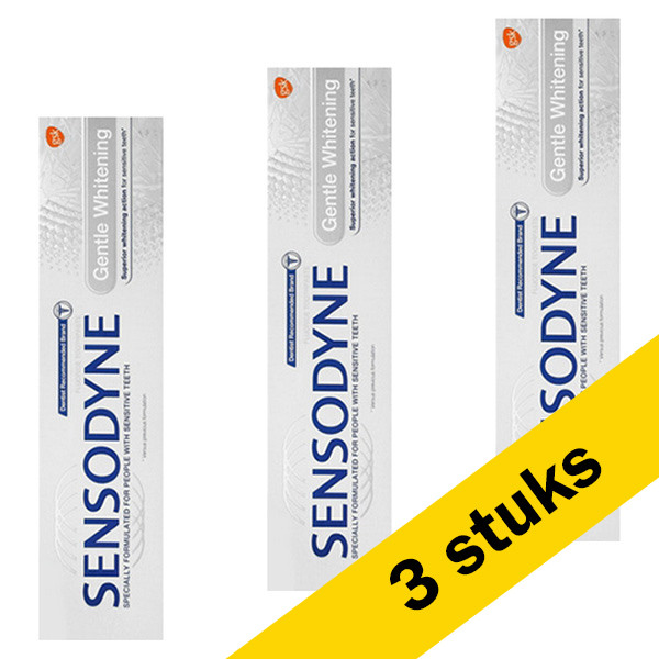 Sensodyne Aanbieding: 3x Sensodyne Gentle Whitening tandpasta (75 ml)  SSE05005 - 1