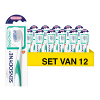 Sensodyne Aanbieding: Sensodyne Tandenborstel Deep Clean Extra Soft (12 stuks)  SSE05059