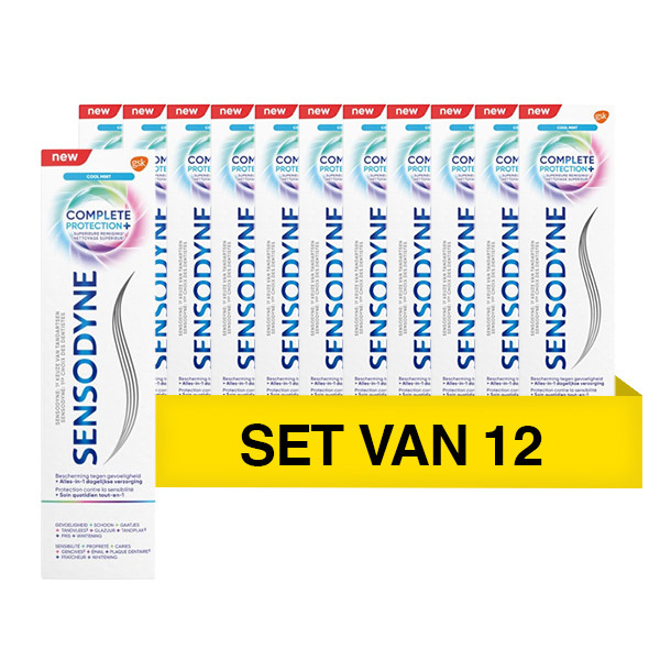 Sensodyne Aanbieding: Sensodyne Tandpasta Complete Protection Cool Mint (12 tubes - 75 ml)  SSE05037 - 1