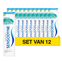 Sensodyne Aanbieding: Sensodyne Tandpasta Deep Clean Gel (12 tubes - 75 ml)  SSE05041