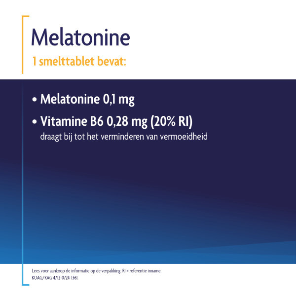 Shiepz Melatonine Original 0,1 mg Smelttabletten (500 stuks) SHI00006 - 4