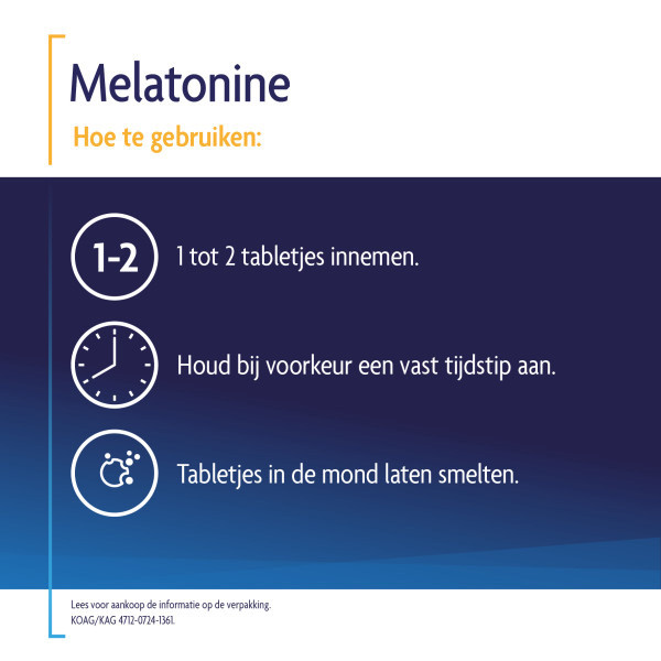 Shiepz Melatonine Original 0,1 mg Smelttabletten (500 stuks) SHI00006 - 5