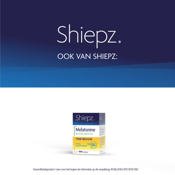 Shiepz Melatonine Original 0,1 mg Smelttabletten (500 stuks) SHI00006 - 6
