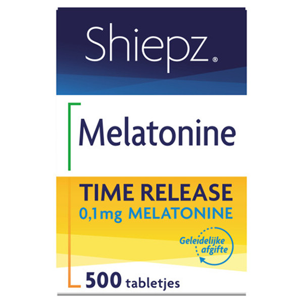 Shiepz Melatonine Time Release 0,1 mg Tabletten (500 stuks) SHI00007 - 1