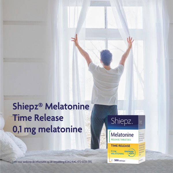 Shiepz Melatonine Time Release 0,1 mg Tabletten (500 stuks) SHI00007 - 3