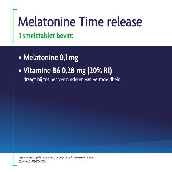 Shiepz Melatonine Time Release 0,1 mg Tabletten (500 stuks) SHI00007 - 4
