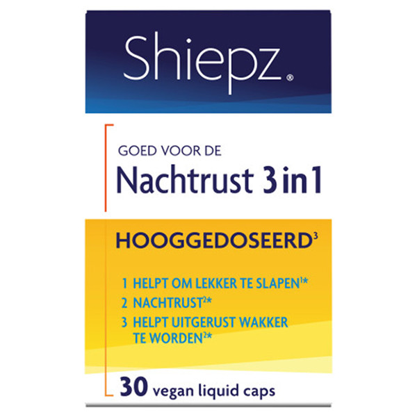 Shiepz Nachtrust 3 In 1 Hooggedoseerd Tabletten (30 stuks) SHI00009 - 1
