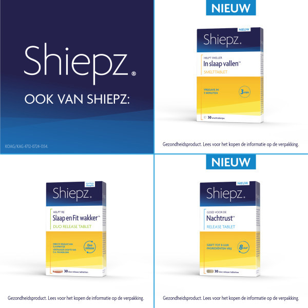 Shiepz Nachtrust 3 In 1 Hooggedoseerd Tabletten (30 stuks) SHI00009 - 6