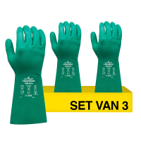 Aanbieding: Showa Biologisch Afbreekbare Huishoudhandschoen 732 maat XXL | Groen | 3 paar | Nitril SSH00182