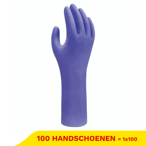 Showa Wegwerphandschoenen 7555PF EBT maat XXL | Blauw | 90 stuks SSH00227 - 1