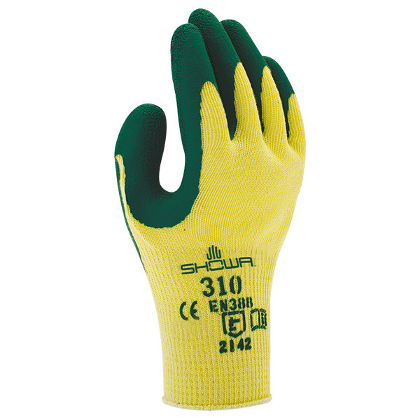 Werkhandschoen 310 maat XS (Showa, groen, 1 paar) SSH00001 - 1